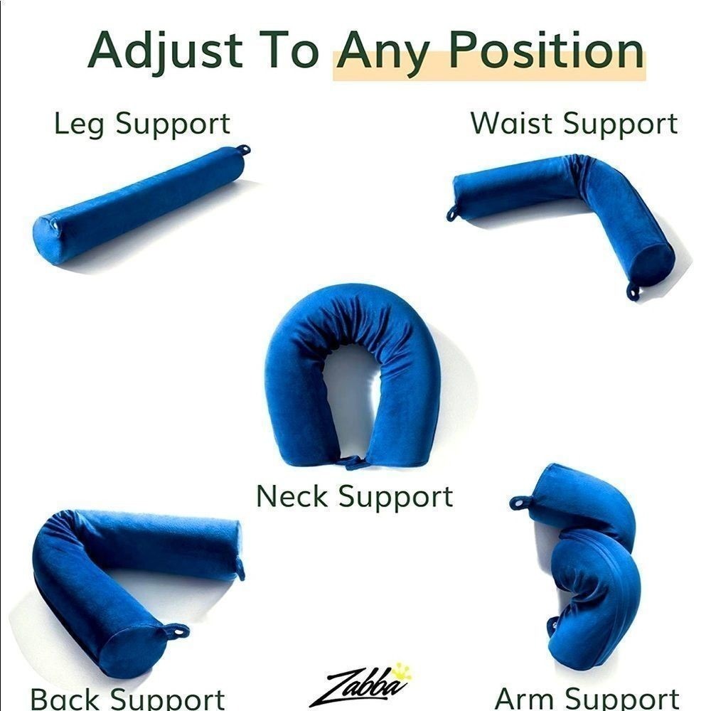 NEW Fern & Willow Twist Memory Foam Adjustable Pillow for Neck, Back,‎ Leg, Arm